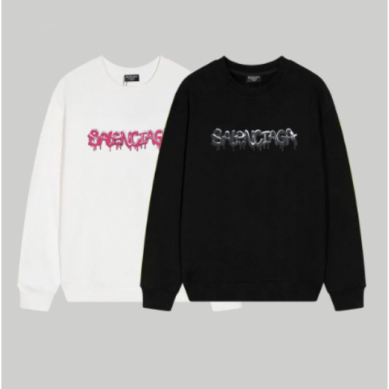 Balenciaga Ice Cream Fluid Letter Print Crew Neck Sweatshirt